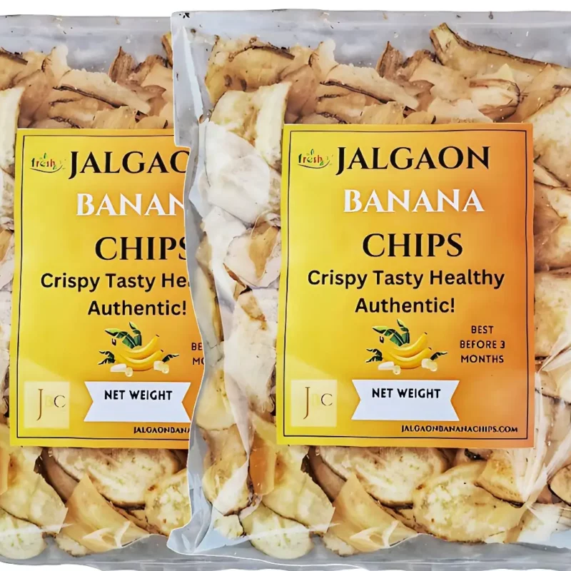 Fresh Salted Flavor Jalgaon Banana Chips 2 Pack Combo (200 gm)