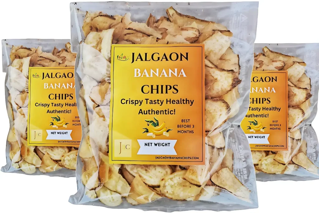 Fresh Salted Flavor Jalgaon Banana Chips 3 Pack Combo (300 gm)

